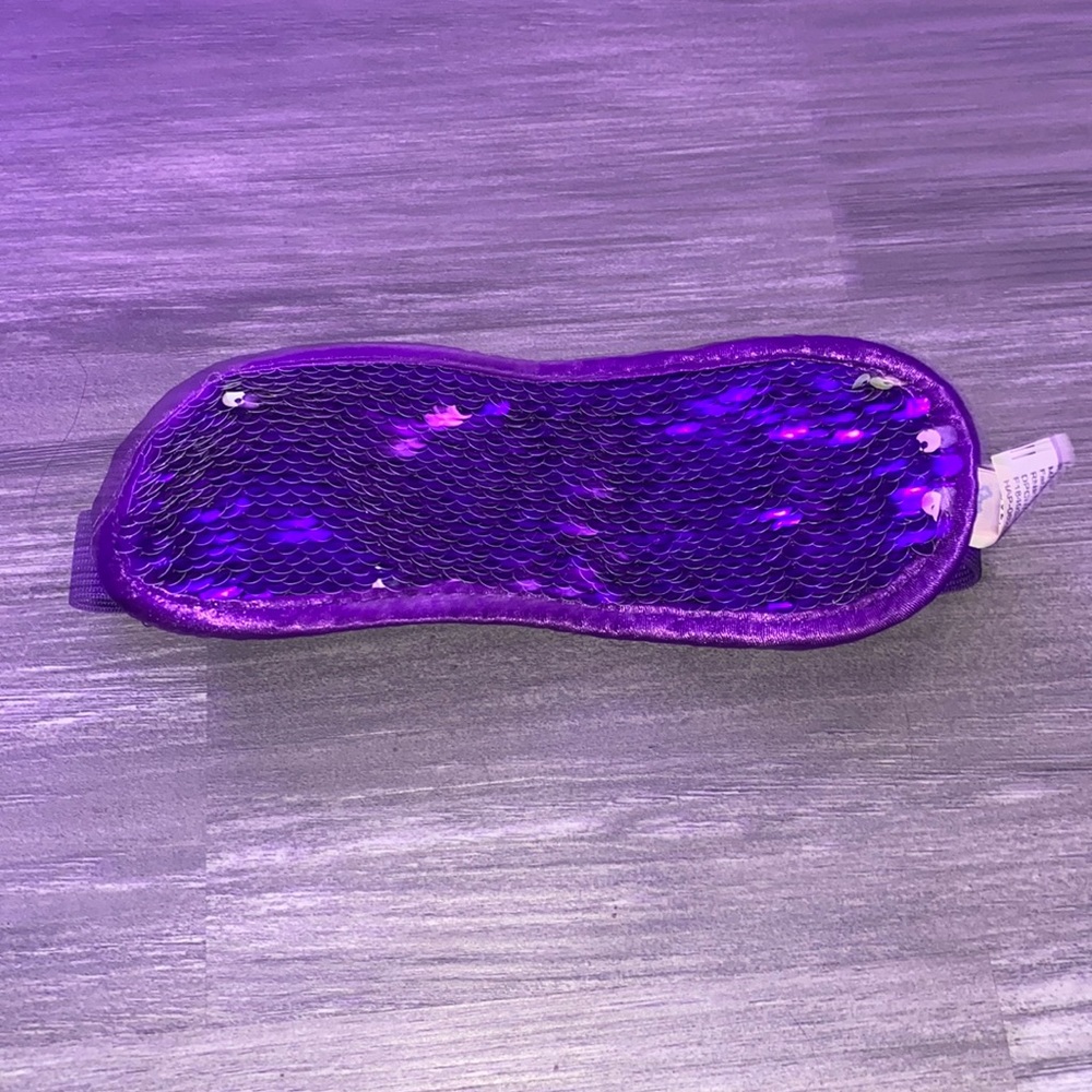 Pink and purple sequence sleeping mask FITS ALL